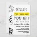 Search for 13th boy birthday invitations Trendy
