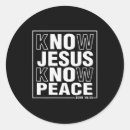 Search for know jesus stickers Peace