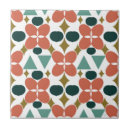 Search for teal flowers tiles Pattern
