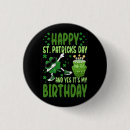 Search for st patricks day birthday badges Happy