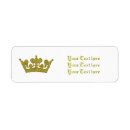 Search for prince baby shower return address labels Crown