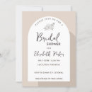 Search for colourful bridal shower invitations Beige