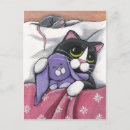 Search for whimsical cat illustration postcards Mouse