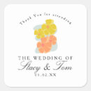 Search for spring square wedding stickers Botanical