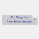 Search for honor student bumper stickers Humor