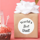 Search for world best dad stickers Elegant