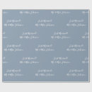 Search for bride and groom wrapping paper Mr and mrs