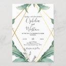 Search for geometric greenery wedding invitations Modern minimal classy elegant