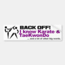 Search for martial arts bumper stickers Humour
