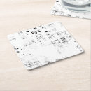 Search for brown and white pattern coasters Calligraphy sophisticated modern