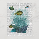 Search for blue shells postcards Fish