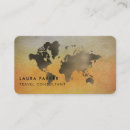 Search for gold ticket business cards World map