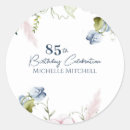 Search for 85th birthday party supplies stickers Pink