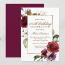 Search for gold border birthday invitations Floral