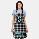 Search for black and white plaid aprons Buffalo check