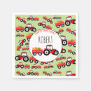 Search for red tractor napkins Boy