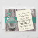 Search for rustic beach wedding invitations Starfish