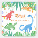 Search for cute dinosaur birthday stickers Stomp chomp roar