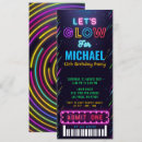Search for glow in the dark birthday invitations Ticket