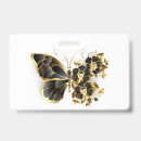 Search for butterfly name tags badges Black