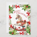 Search for rocking horse christmas cards Watercolor