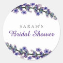 Search for lavender bridal shower stickers Floral
