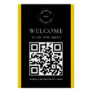 Search for restaurant menu posters Qr code