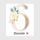 Search for number six stickers Modern