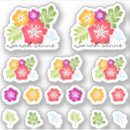 Search for floral illustration stickers Beautiful