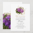 Search for purple anniversary invitations Roses