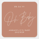 Search for elegant square stickers Typography