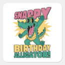 Search for funny crocodile stickers Birthday