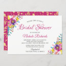 Search for fuchsia bridal shower invitations Watercolor