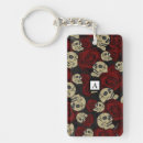 Search for goth skull rectangular key rings Skeleton