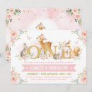Search for pink floral birthday invitations Girl