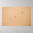 Search for footprints in the sand posters Sea