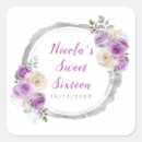 Search for silver flower stickers Watercolor