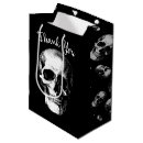 Search for gothic skull gift bags Black