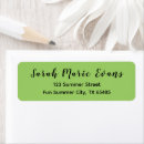 Search for green apple return address labels Modern