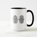 Search for hamsa mugs Zen doodle style