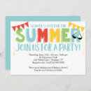 Search for end of school pool party invitations School's out