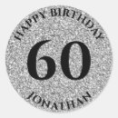 Search for birthday name stickers Glitter