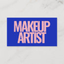 Search for cool fonts business cards Makeup artist