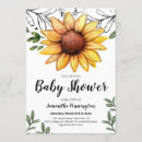 Search for sunflower baby invitations Modern