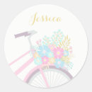 Search for bicycle with flowers stickers For her