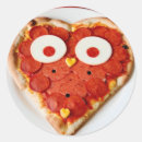 Search for pizza shaped stickers Heart