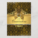 Search for jewel birthday invitations Gold