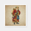Search for vintage santa claus napkins Red