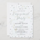 Search for silver engagement party invitations Modern