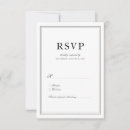 Search for plain white rsvp cards Black